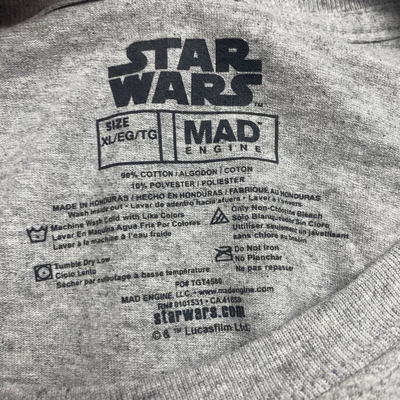 NWT Star Wars Merry Sithmas Grey T-Shirt - Picture 8 of 10